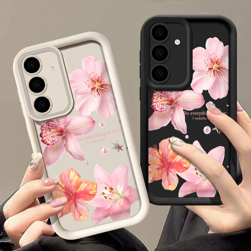 Pink Flowers Phone Case For Sa - Samsung Galaxy A55 ulasan dan harga