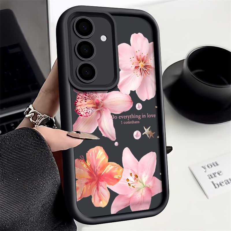 Pink Flowers Phone Case For Sa - Samsung Galaxy A55 ulasan dan harga