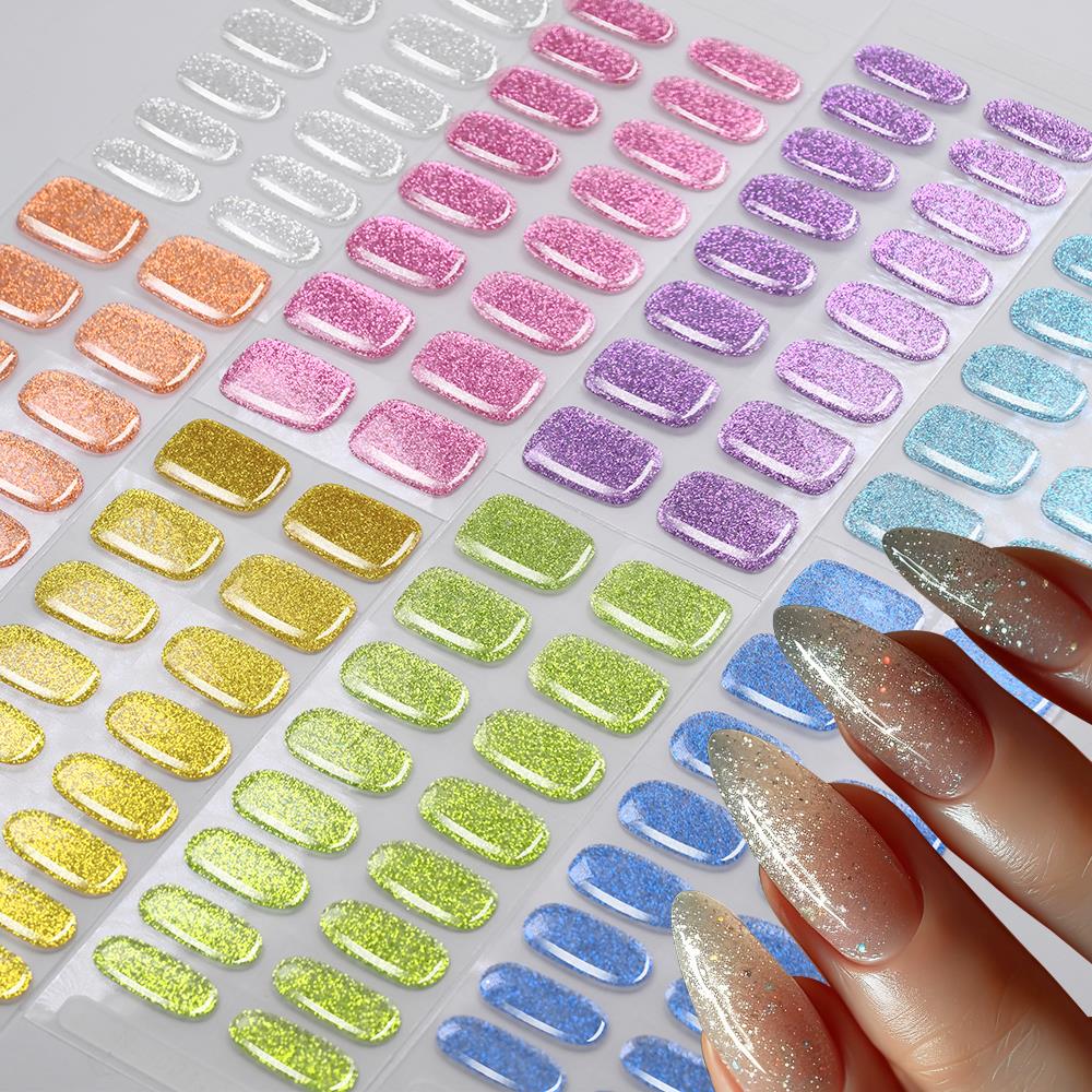 16Tips Colorful Glitter Semi C - Full Cover Adhesive ulasan dan harga
