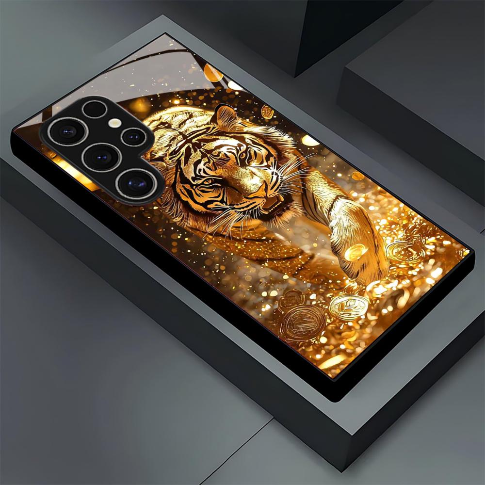 Tiger pattern glass Phone Case - Samsung Galaxy S25 ulasan dan harga